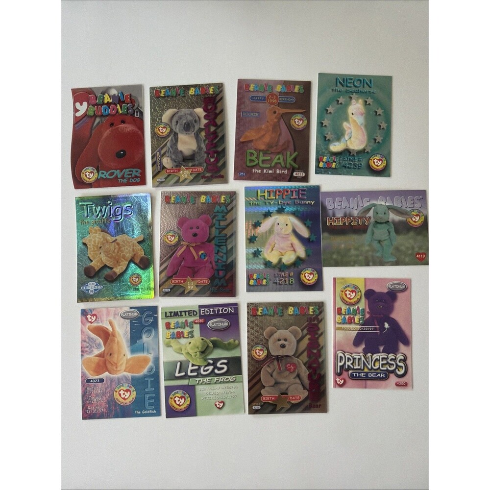BBCC TRADING CARDS SERIES 2 & 3 Birthday Retired Foil Acetate Platinum Lot of 12